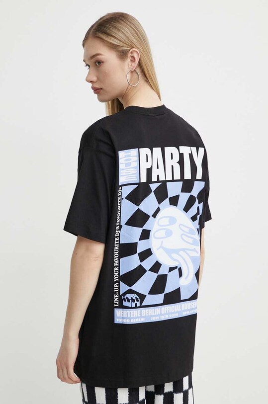 Бавовняна футболка Vertere Berlin VER.T220 чорний SS24