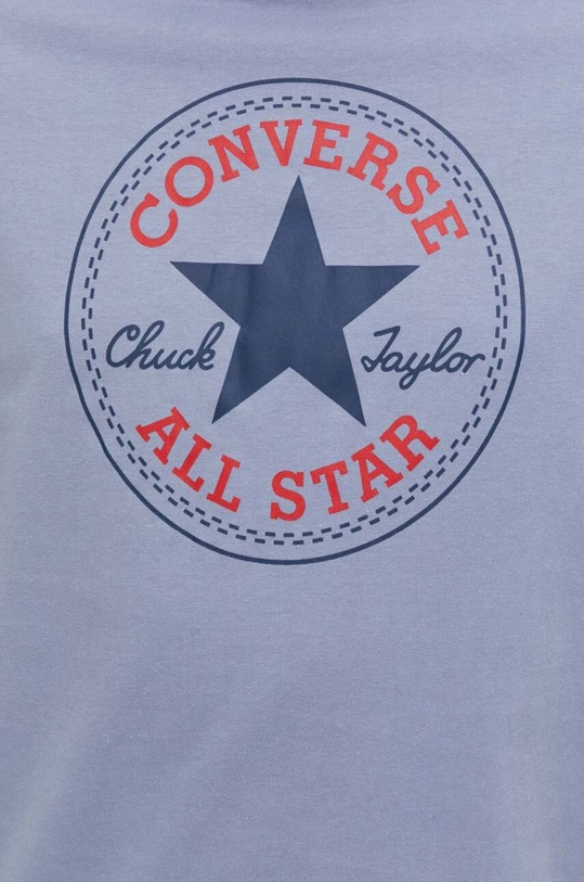 Бавовняна футболка Converse 10025459.A15 блакитний
