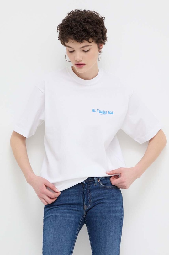 Îmbrăcăminte On Vacation tricou din bumbac Beach Day OVC.T145 alb