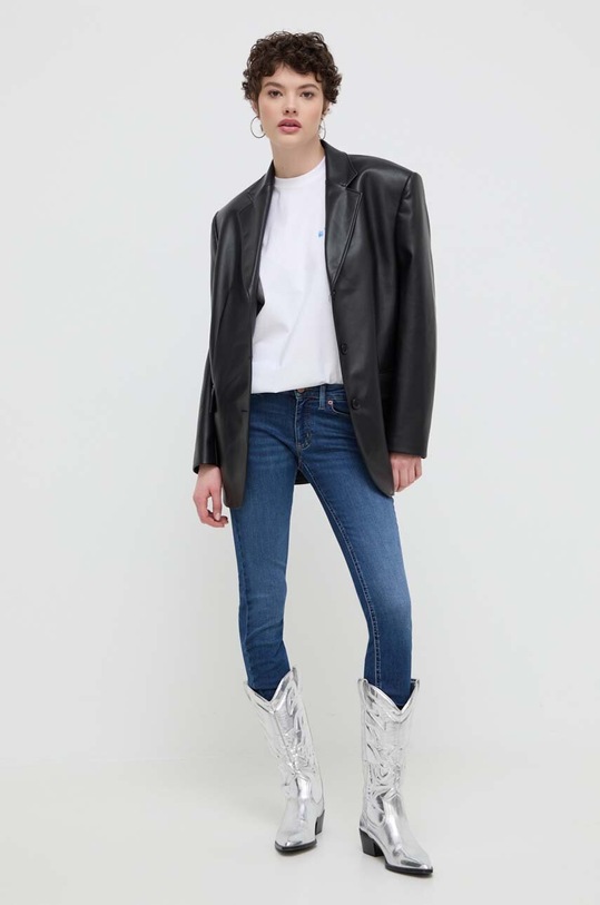 On Vacation tricou din bumbac Beach Day alb OVC.T145