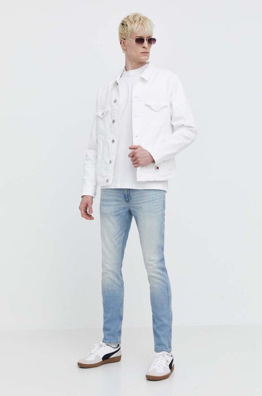 On Vacation tricou din bumbac Mi Casa OVC.T149 alb SS24
