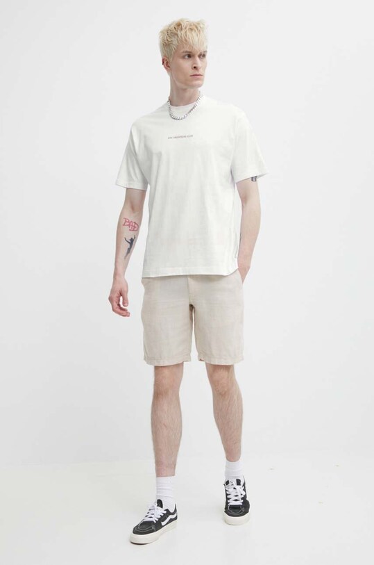 Îmbrăcăminte On Vacation tricou din bumbac Bubbly OVC.T147 alb