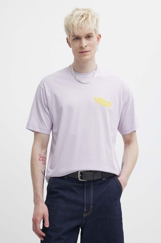 Хлопковая футболка On Vacation Enjoy OVC.T150 фиолетовой