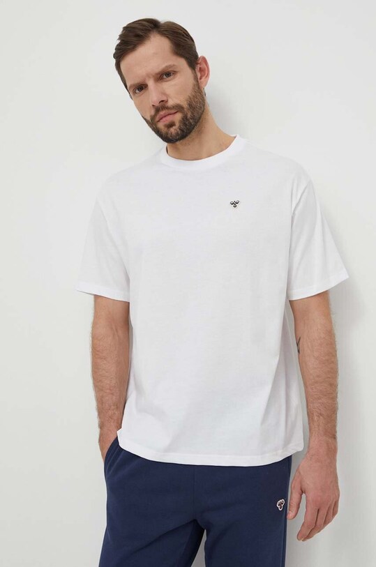Hummel tricou din bumbac alb 225349