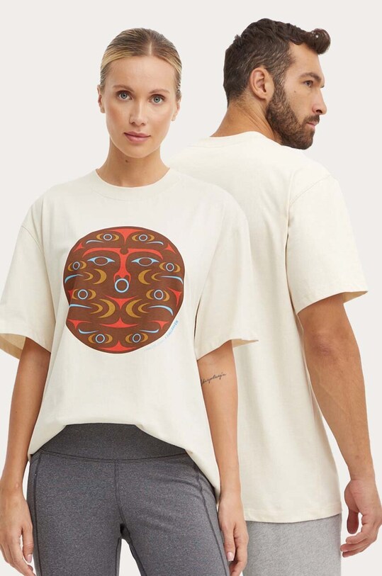 Футболка Fjallraven Kanken Art хлопок бежевый F12600218.113