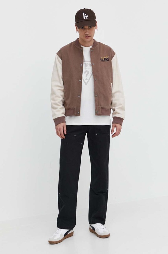 Guess Originals t-shirt bawełniany M3BI82K9XF1 beżowy SS24