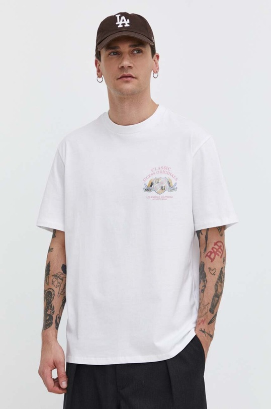 Guess Originals t-shirt bawełniany biały M4GI04K9XF1
