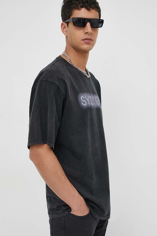 Won Hundred t-shirt bawełniany nadruk czarny 2937.12071