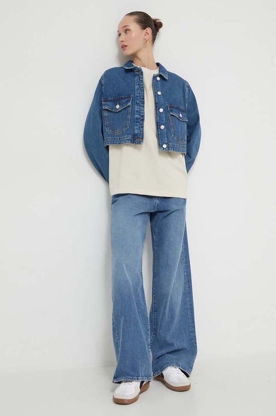 Bavlněné tričko Kaotiko béžová AO025.01S.G002