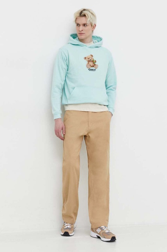 Bavlněné tričko Kaotiko AO025.01S.G002 béžová