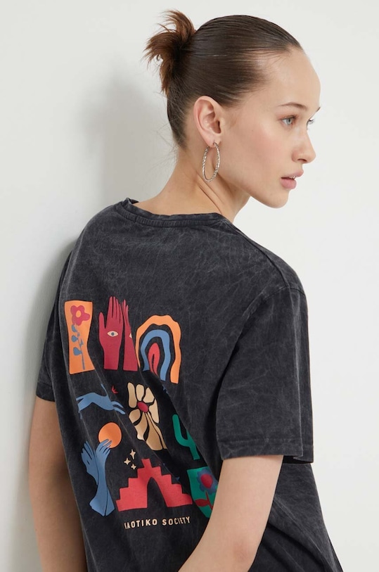 Bombažna kratka majica Kaotiko AO051.01.G002