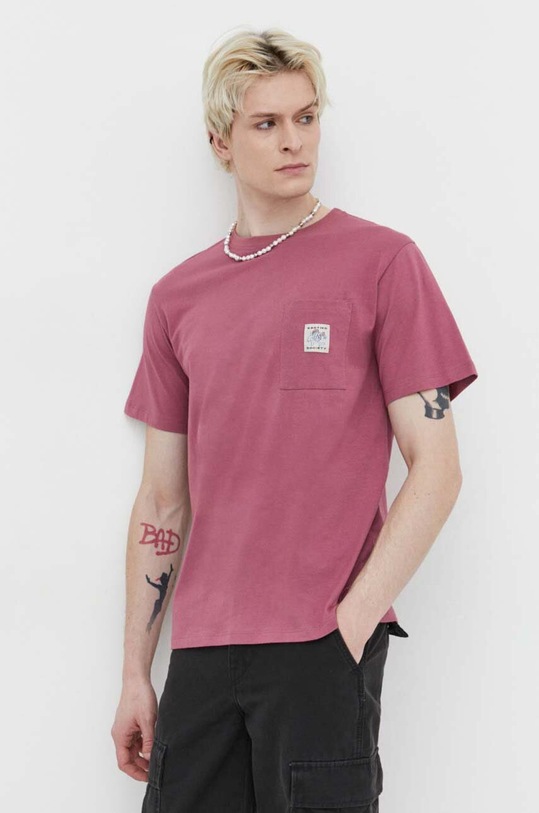 Kaotiko tricou din bumbac AO079.01.G002 roz SS24