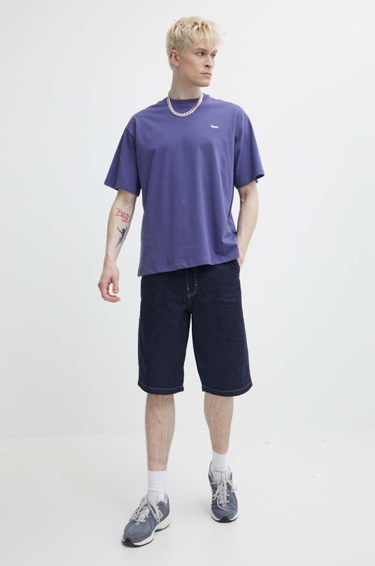 Kaotiko t-shirt bawełniany AM069.02.G002 fioletowy SS24