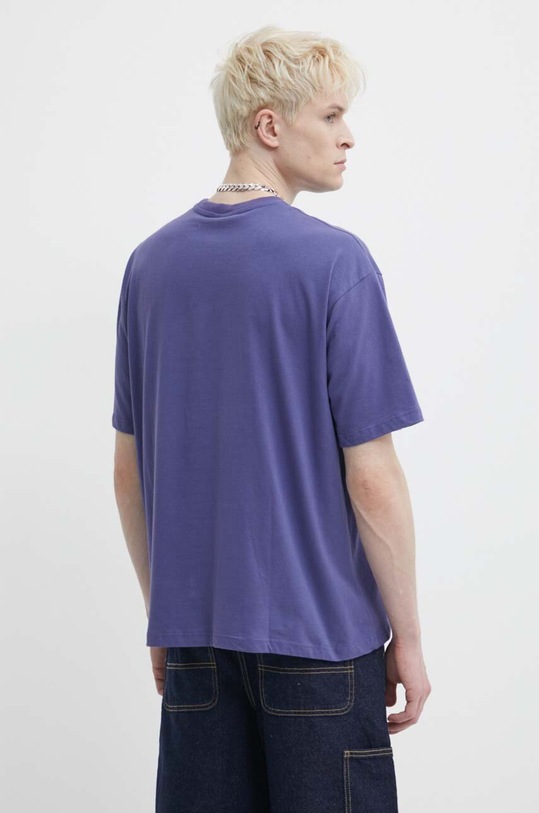 Kaotiko t-shirt bawełniany fioletowy AM069.02.G002