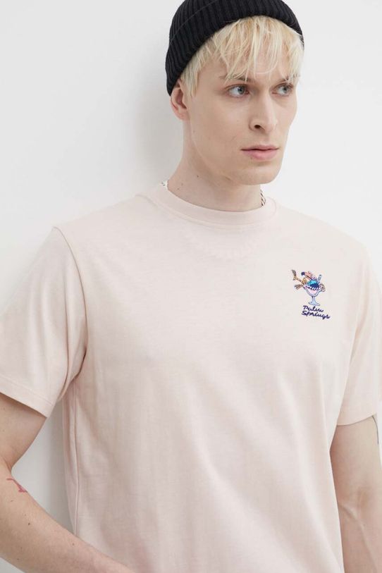 Kaotiko t-shirt bawełniany różowy AO028.01.G002