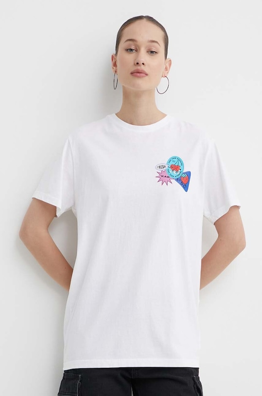 Kaotiko t-shirt bawełniany AO080.01.H002 beżowy SS24