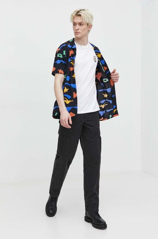 Bombažna kratka majica Kaotiko bela AK016.01.G002