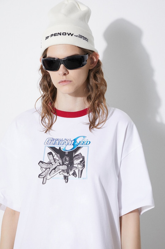 Levi's cotton t-shirt Levi's® x Gundam SEED A7412.0000 white