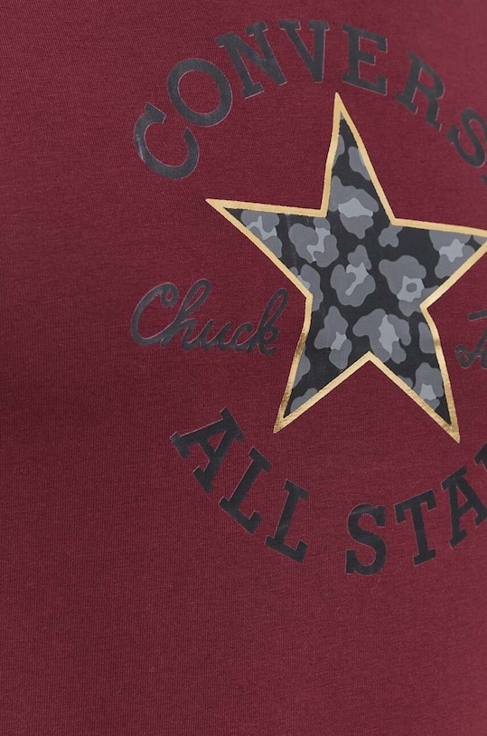 Converse t-shirt bawełniany 10026101.A04 bordowy