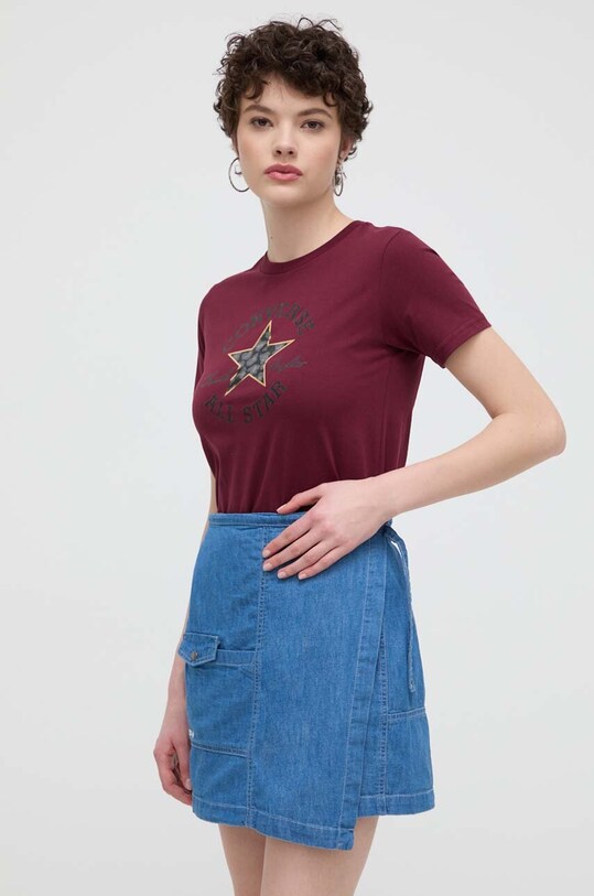 Хлопковая футболка Converse 10026101.A04