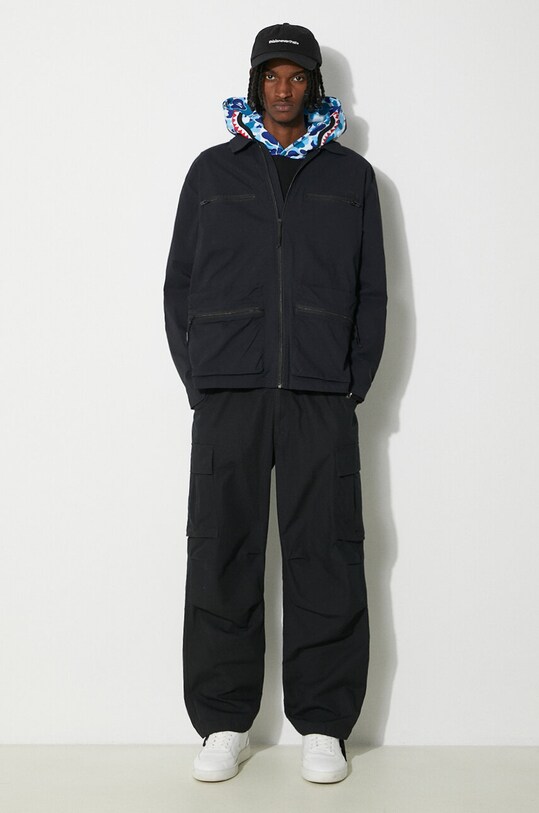 Rains geaca Tomar Overshirt 19320.01 bleumarin SS24