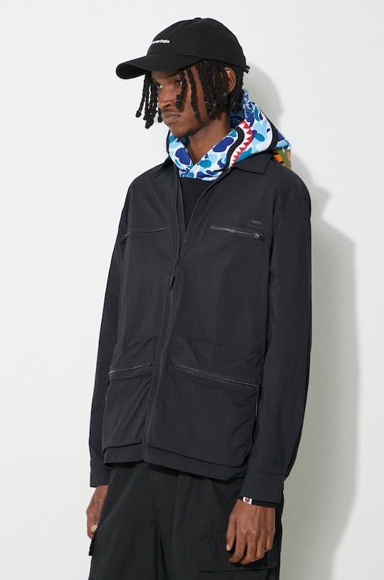 Rains giacca Tomar Overshirt blu navy 19320.01