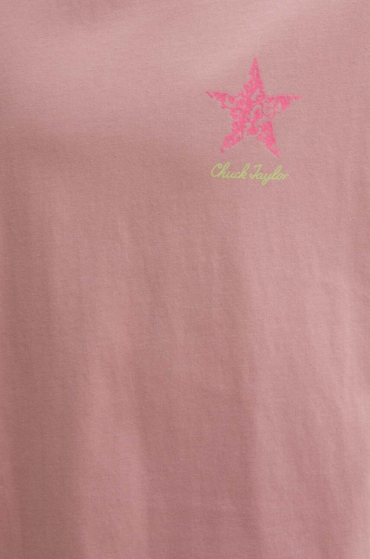 Converse t-shirt bawełniany 10025187.A02 różowy