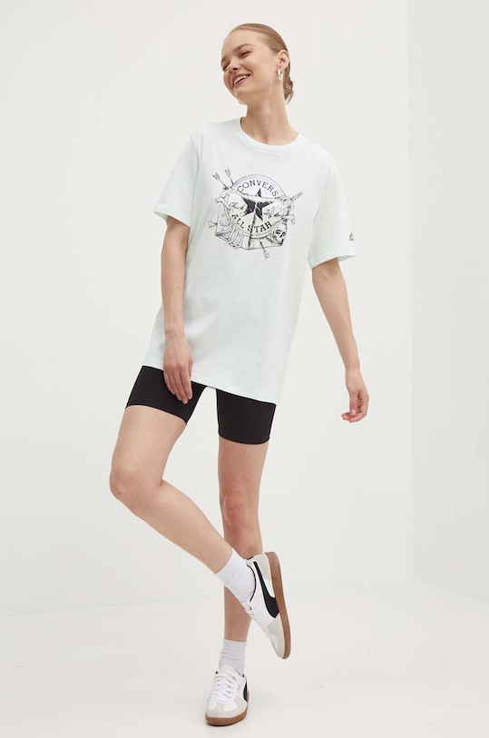 Converse tricou din bumbac Converse x DUNGEONS AND DRAGONS 10027139.A01 verde