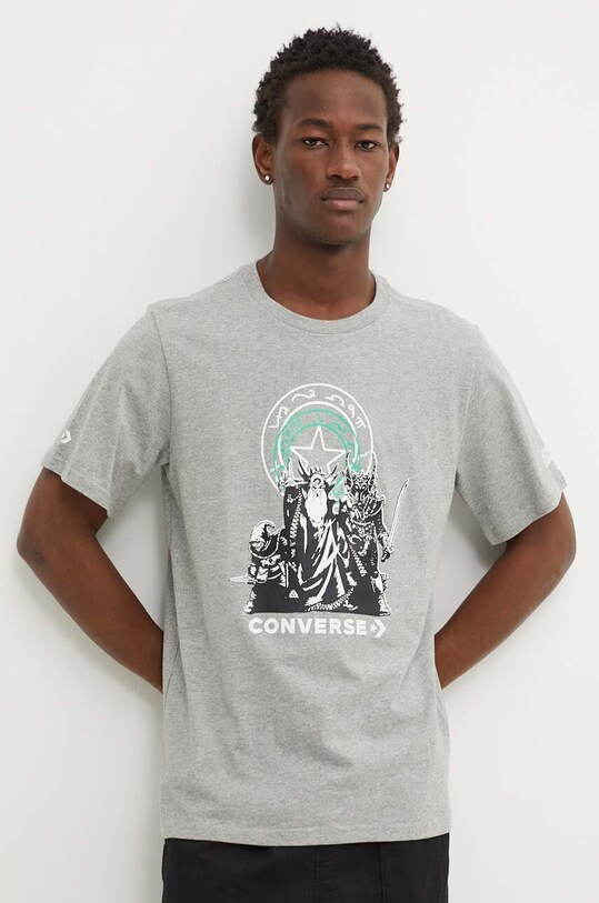 Odzież Converse t-shirt bawełniany Converse x DUNGEONS AND DRAGONS 10027170.A01 szary