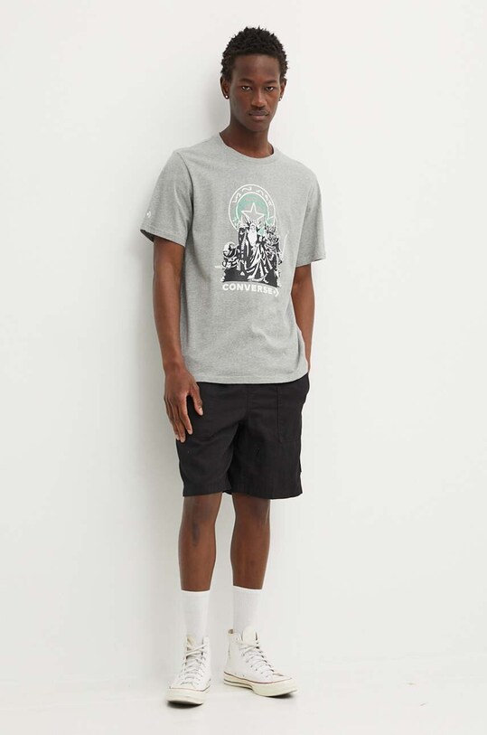 Converse t-shirt bawełniany Converse x DUNGEONS AND DRAGONS 10027170.A01 szary