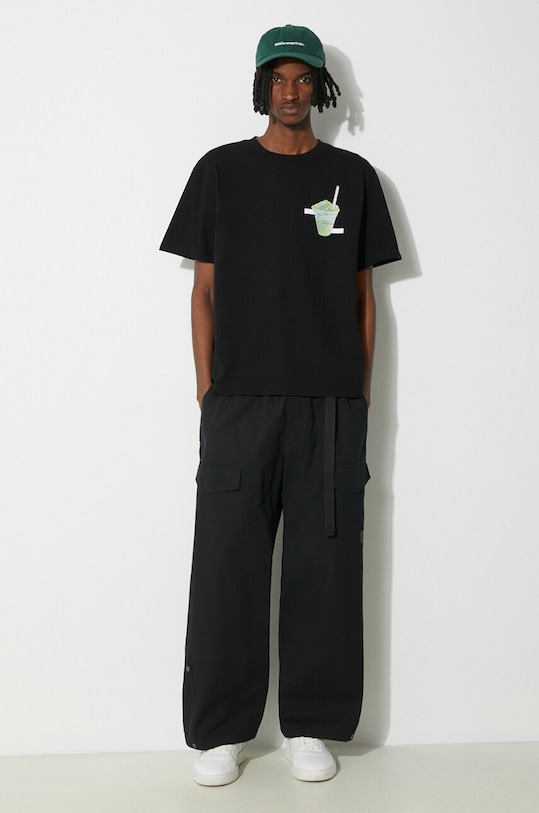 Pamučna majica Filling Pieces Ice Vendor 74434011861 crna SS24