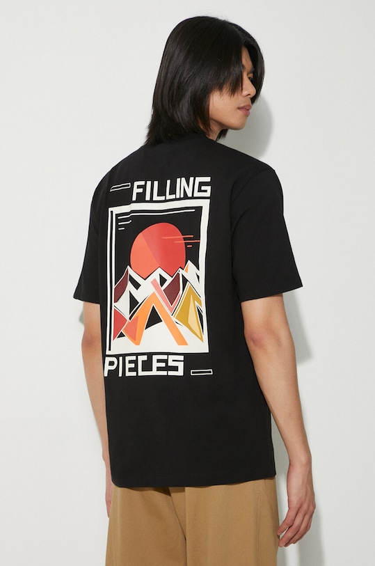 Bavlněné tričko Filling Pieces Sunset 74417021861 černá