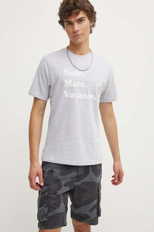 Drivemebikini t-shirt Sole Mare Vacanze 2022.DRV.023.GR grigio SS24