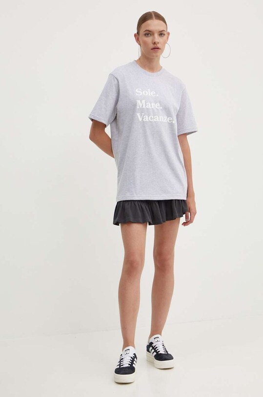 Drivemebikini t-shirt Sole Mare Vacanze 2022.DRV.023.GR grigio