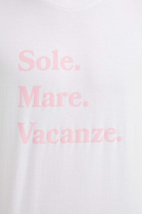 Bavlnené tričko Drivemebikini Sole Mare Vacanze 2020.DRV.023.WHP