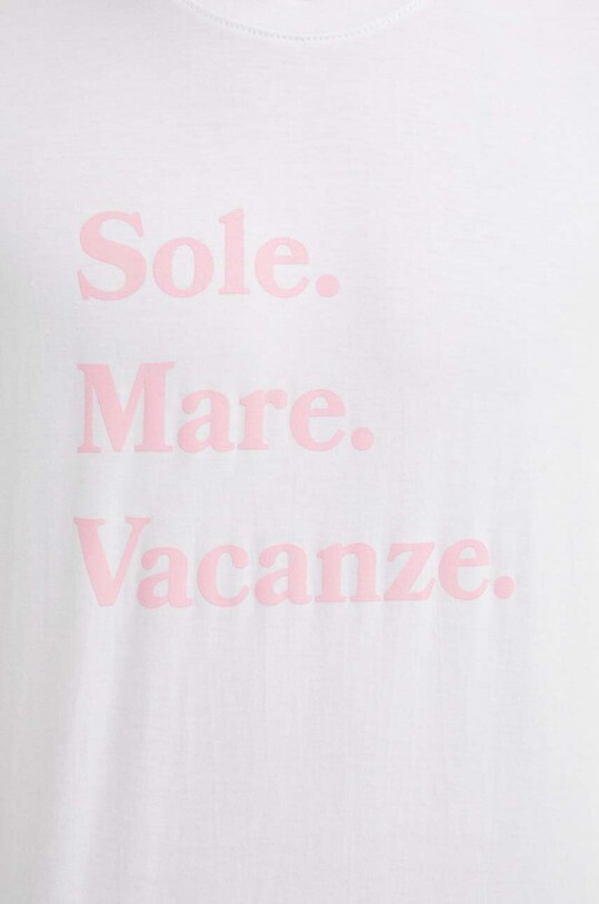 Bavlnené tričko Drivemebikini Sole Mare Vacanze 2020.DRV.023.WHP