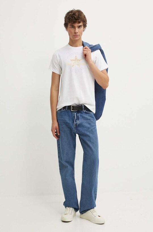 Бавовняна футболка Converse 10026362.A01 бежевий SS24