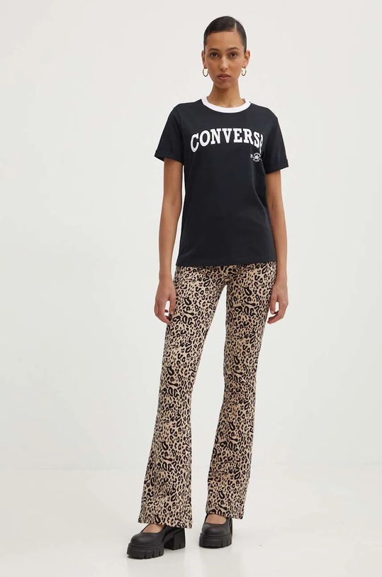 Converse tricou din bumbac negru 10026365.A02