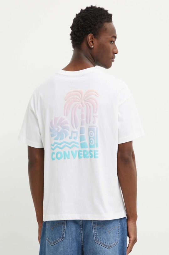 Βαμβακερό μπλουζάκι Converse 10027149.A01