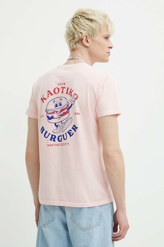 Бавовняна футболка Kaotiko AL139.03.G002 рожевий SS24