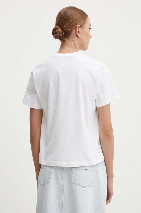 Ρούχα Βαμβακερό μπλουζάκι Kaotiko AM074.01.M002 λευκό