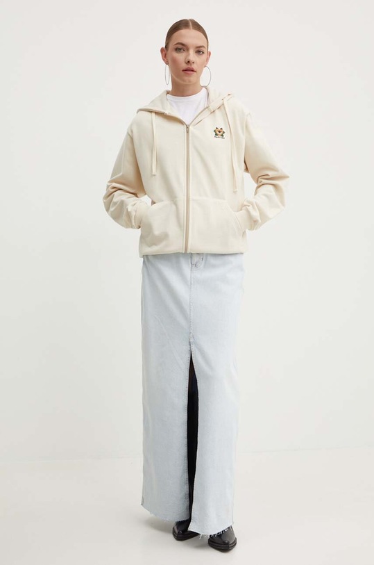 Βαμβακερό μπλουζάκι Kaotiko AM074.01.M002 λευκό