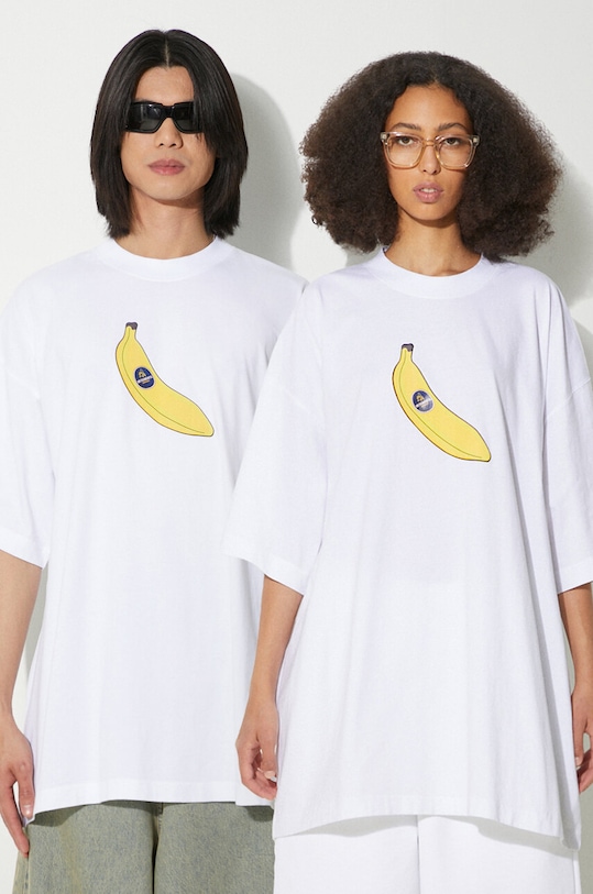 VETEMENTS cotton t-shirt Banana T-Shirt relaxed white UE64TR380W