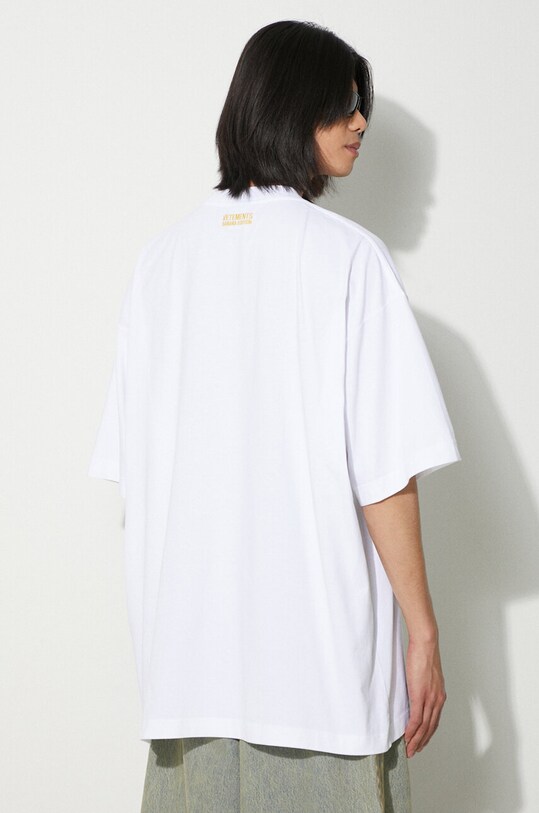 VETEMENTS t-shirt bawełniany Banana T-Shirt UE64TR380W biały