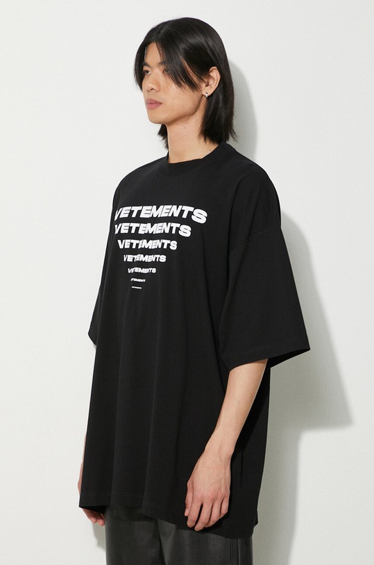 VETEMENTS cotton t-shirt Pyramid Logo UE64TR140B