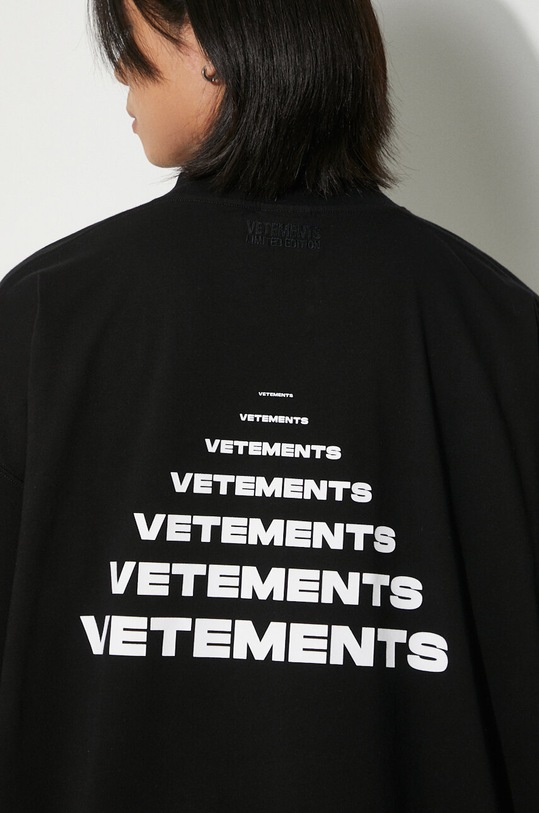 VETEMENTS cotton t-shirt Pyramid Logo UE64TR140B