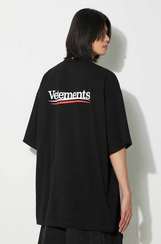 VETEMENTS cotton t-shirt Campaign Logo T-Shirt UE64TR440B black