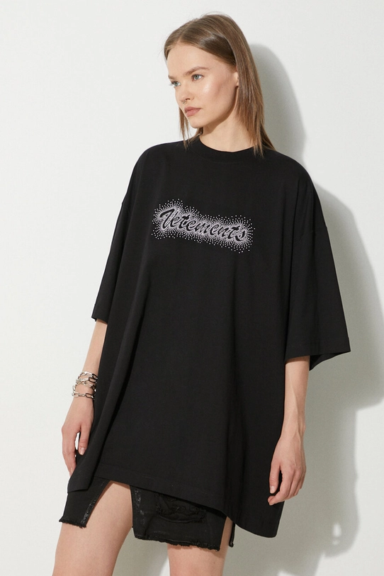 VETEMENTS t-shirt in cotone Bling Logo T-Shirt UE64TR360B