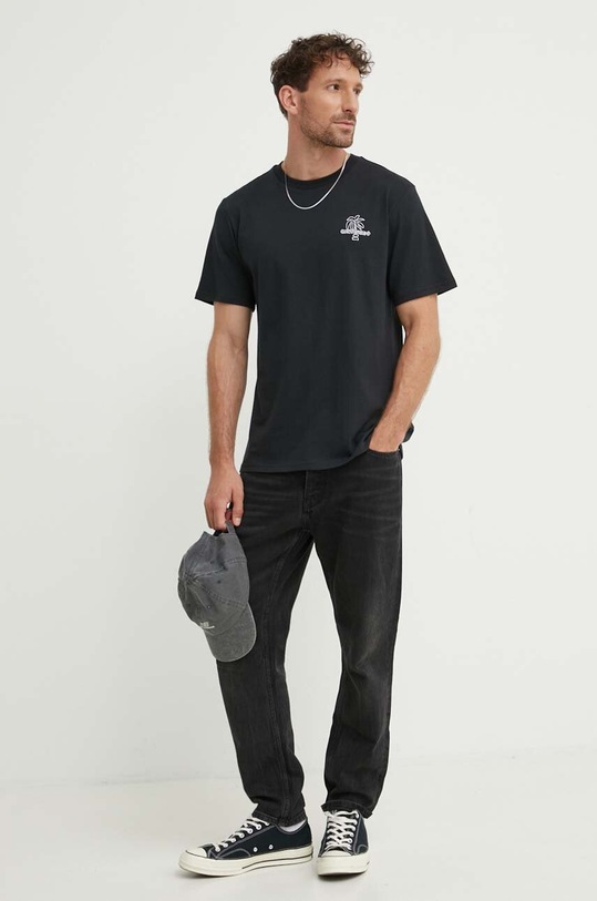 Converse t-shirt bawełniany 10027155.A01 czarny SS24