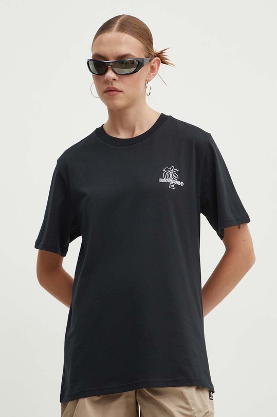 Converse t-shirt bawełniany 10027155.A01 czarny